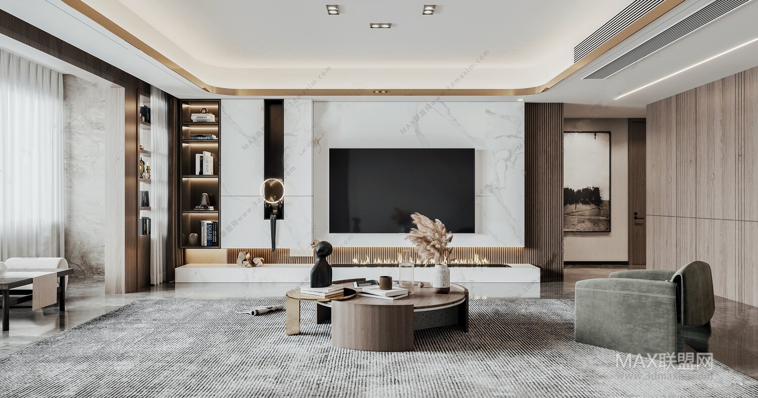 45 LIVING ROOM 3D MODELS VOL.20. Vray