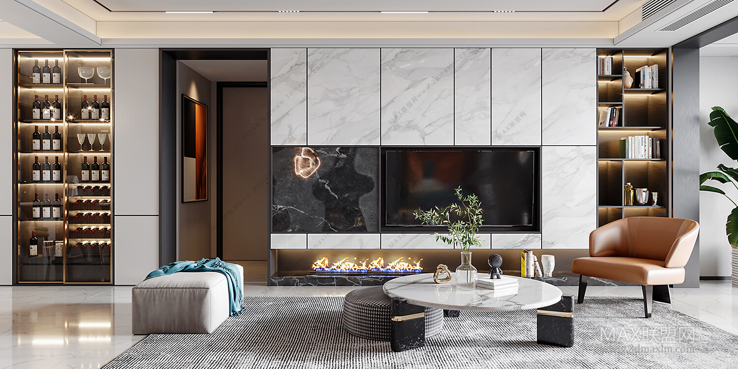 45 LIVING ROOM 3D MODELS VOL.20. Vray