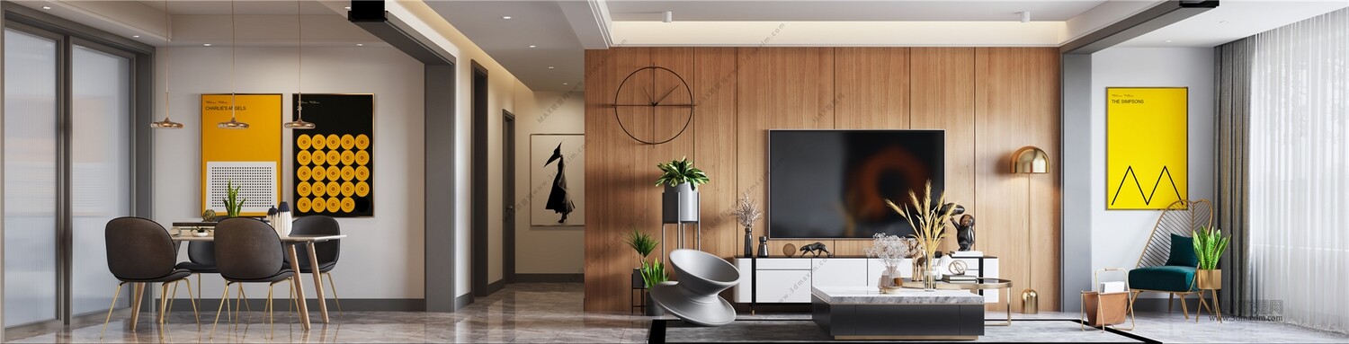 45 LIVING ROOM 3D MODELS VOL.20. Vray