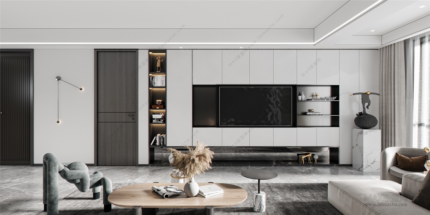 45 LIVING ROOM 3D MODELS VOL.20. Vray