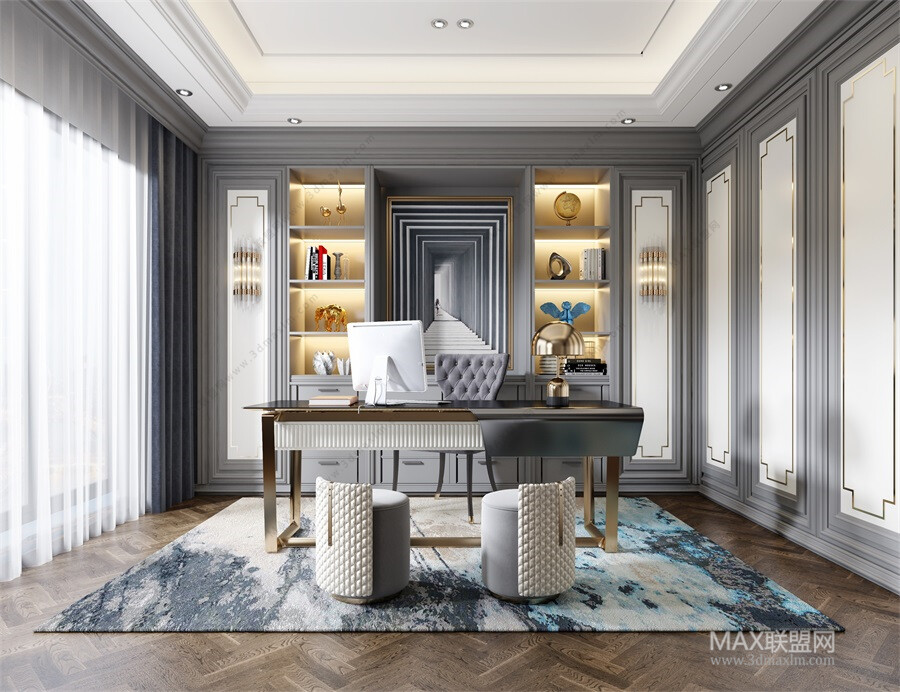 12 HOME OFFICE 3D MODELS VOL.05