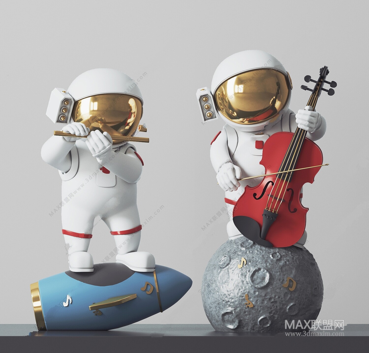 12 Decorative Set 3d Models pro Vol.10. Vray