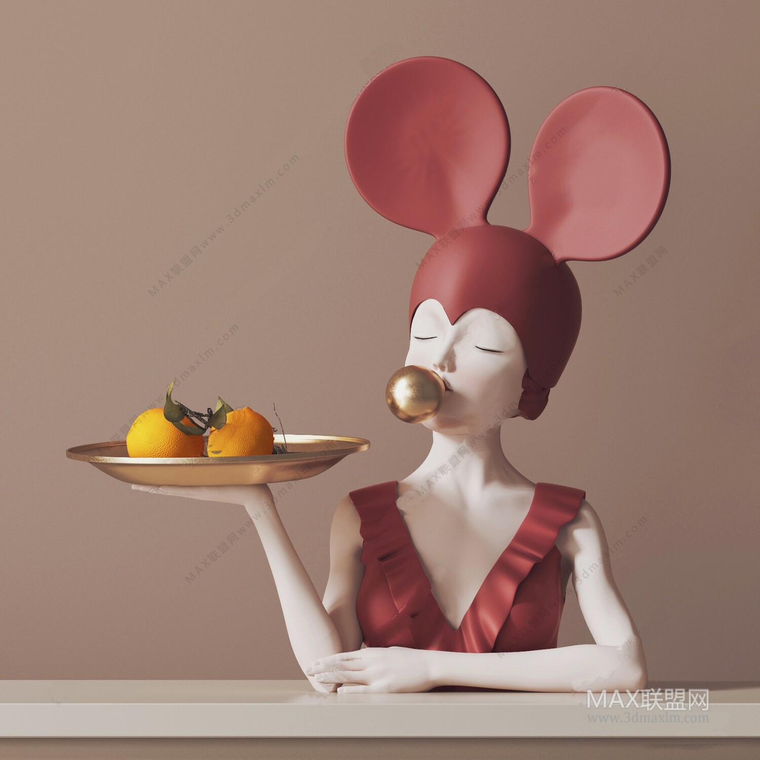 12 Decorative Set 3d Models pro Vol.10. Vray