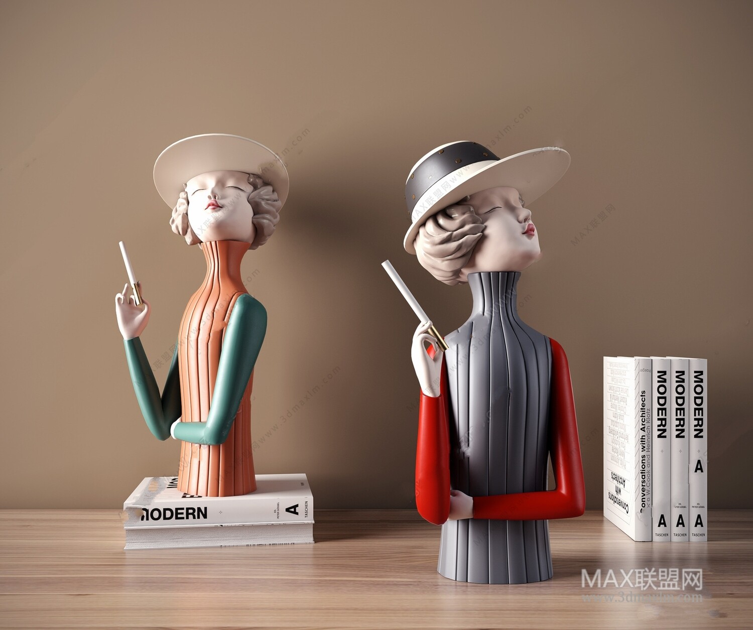 12 Decorative Set 3d Models pro Vol.10. Vray
