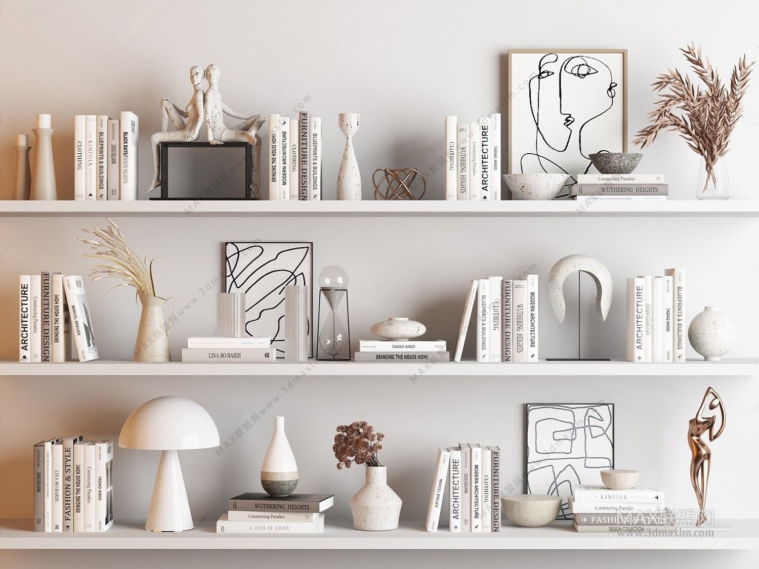 24 Decorative Sets 3d Models pro Vol.09. Vray