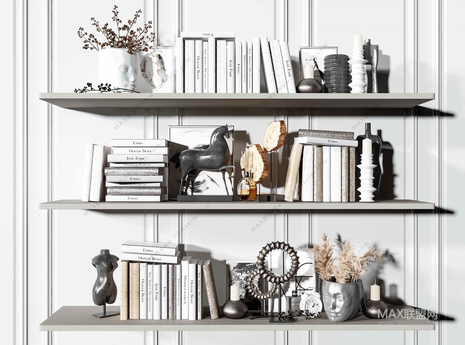 24 Decorative Sets 3d Models pro Vol.09. Vray