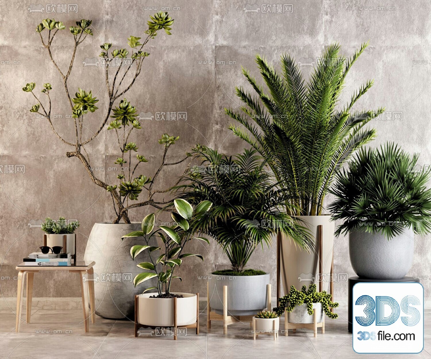 45 PLANT 3D MODELS PRO VOL03 . Vray