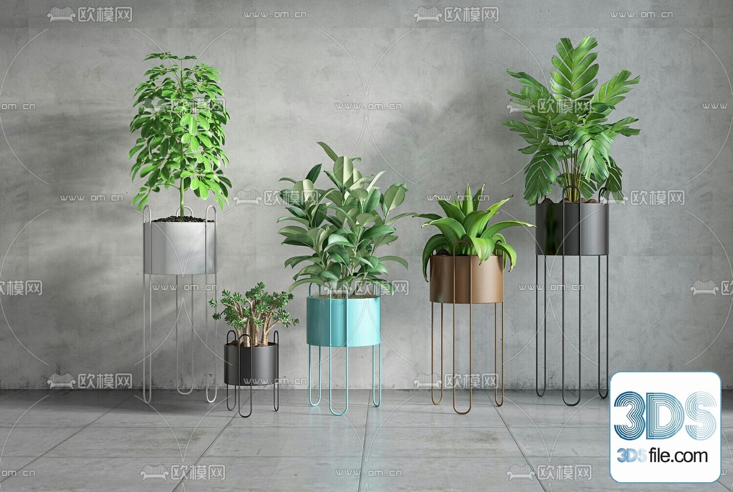 45 PLANT 3D MODELS PRO VOL03 . Vray