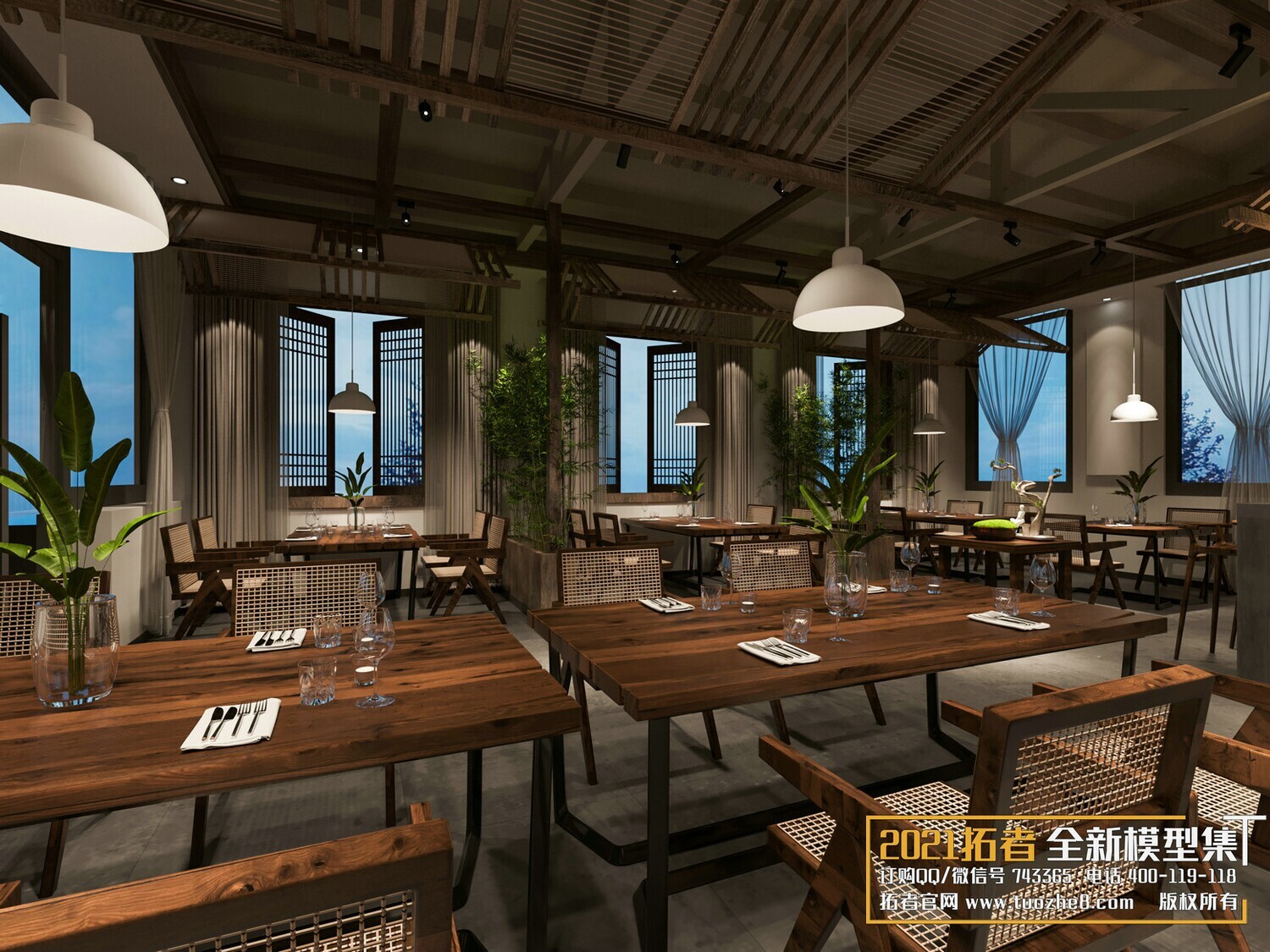 19 COFFEE SHOP AND RESTAURANTS VOL.08 -3DS MAX - CO_RO_NA