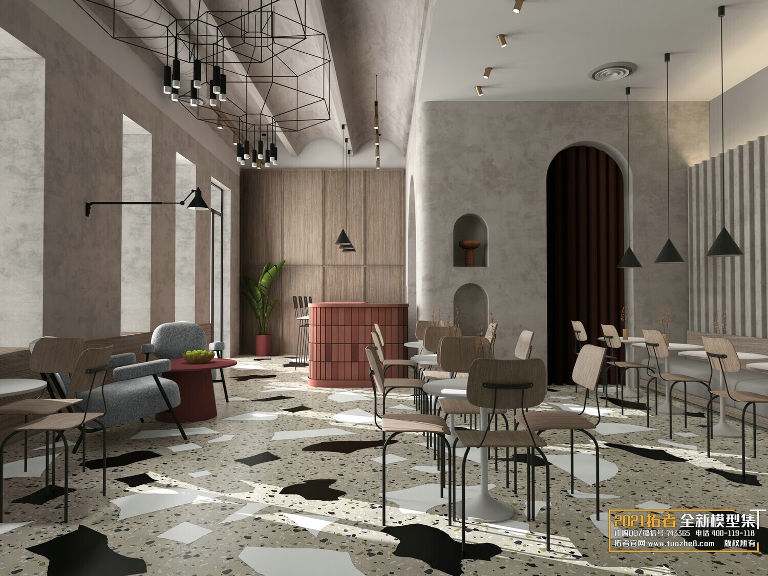 19 COFFEE SHOP AND RESTAURANTS VOL.08 -3DS MAX - CO_RO_NA