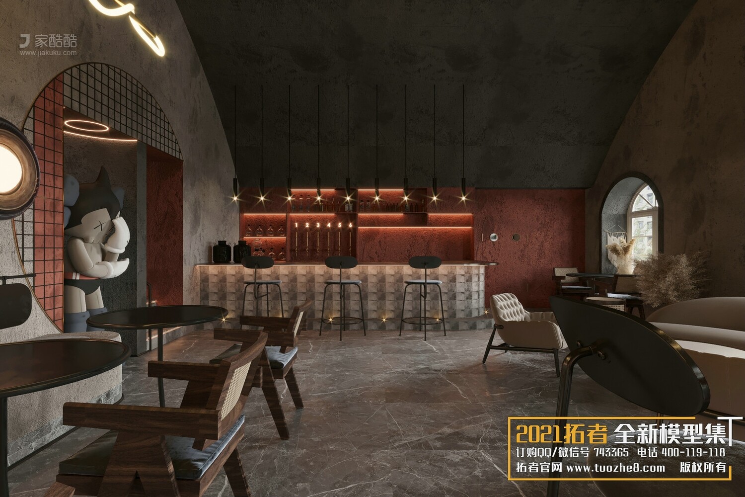 19 COFFEE SHOP AND RESTAURANTS VOL.08 -3DS MAX - CO_RO_NA