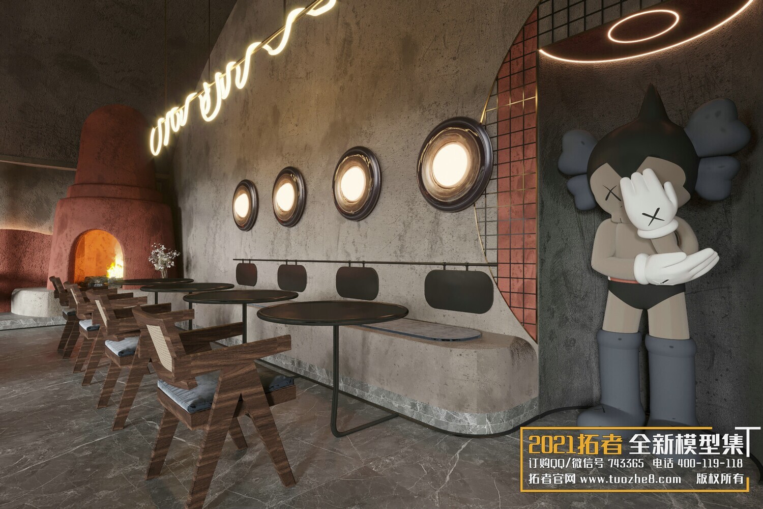 19 COFFEE SHOP AND RESTAURANTS VOL.08 -3DS MAX - CO_RO_NA