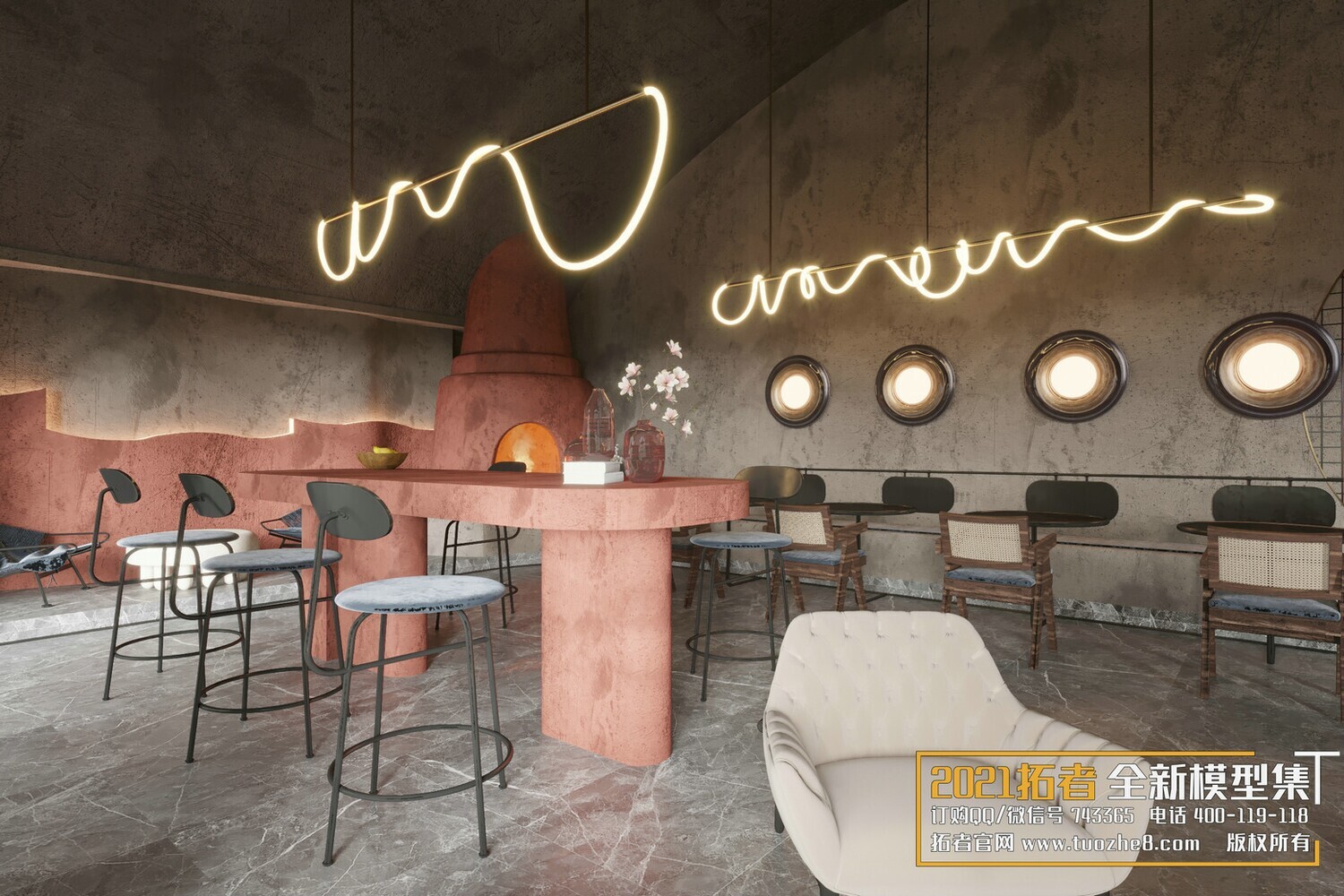 19 COFFEE SHOP AND RESTAURANTS VOL.08 -3DS MAX - CO_RO_NA
