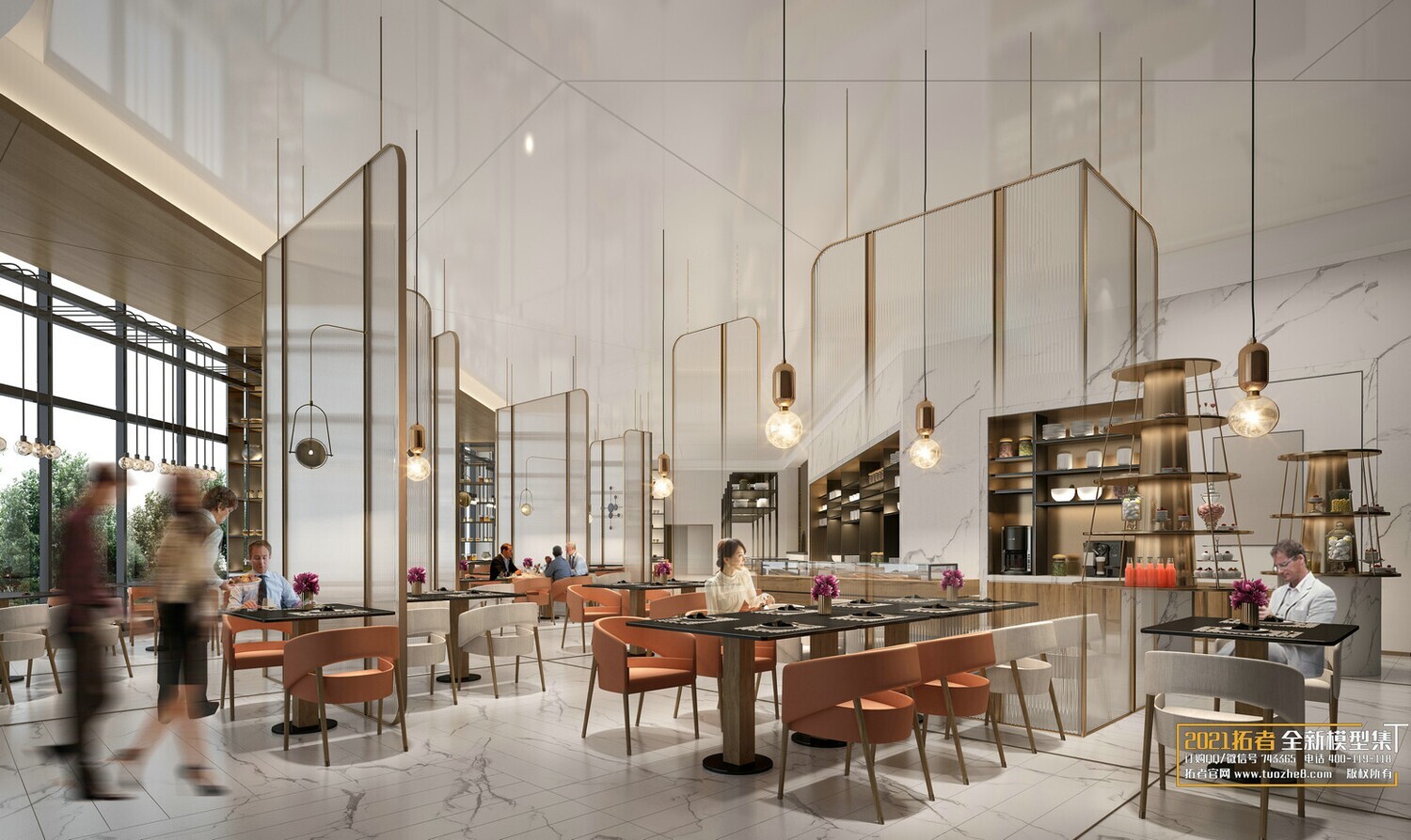 19 COFFEE SHOP AND RESTAURANTS VOL.08 -3DS MAX - CO_RO_NA