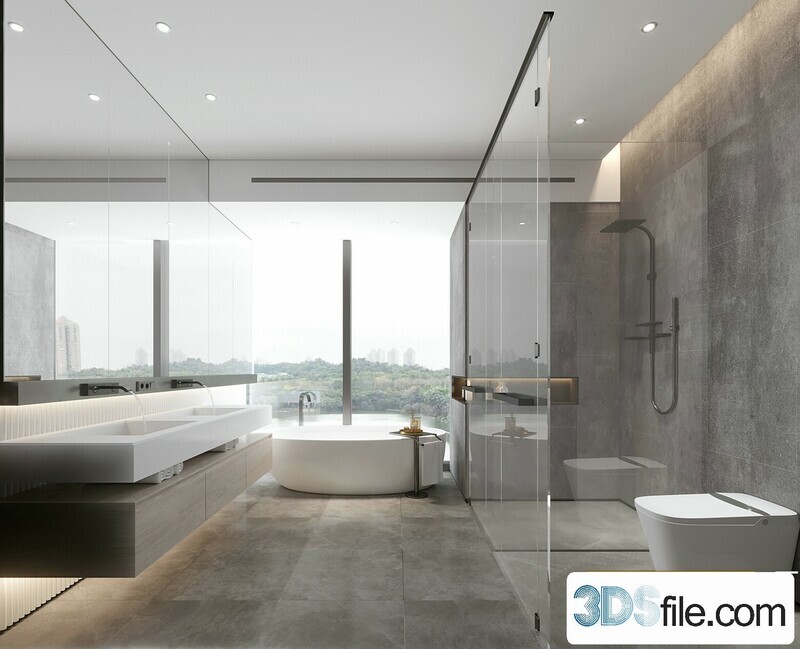 BATH ROOM 3D MODELS - 01. CORONA - 3ds Max