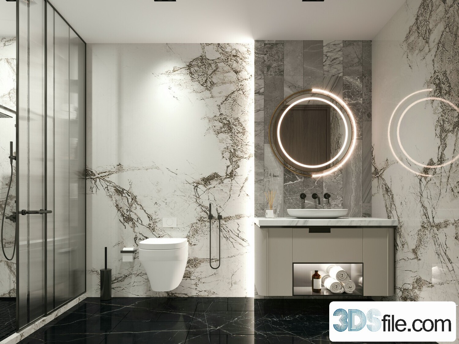 24 Bathroom 3d models vol08 - Co.ro.na