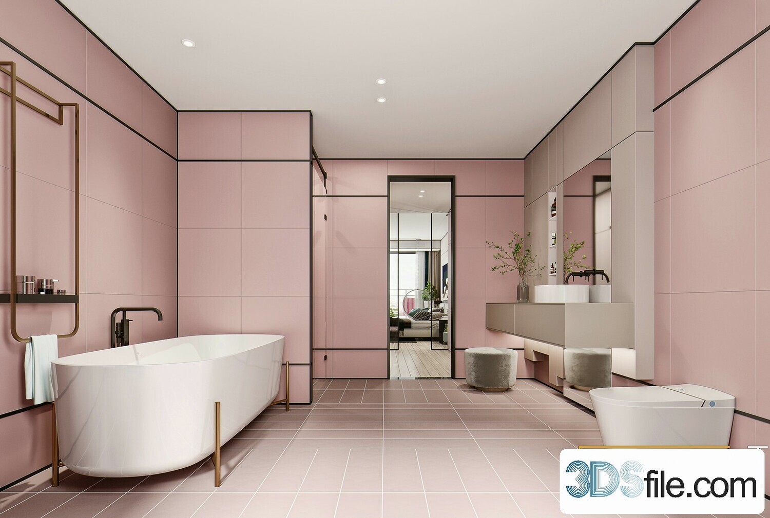 24 Bathroom 3d models vol08 - Co.ro.na