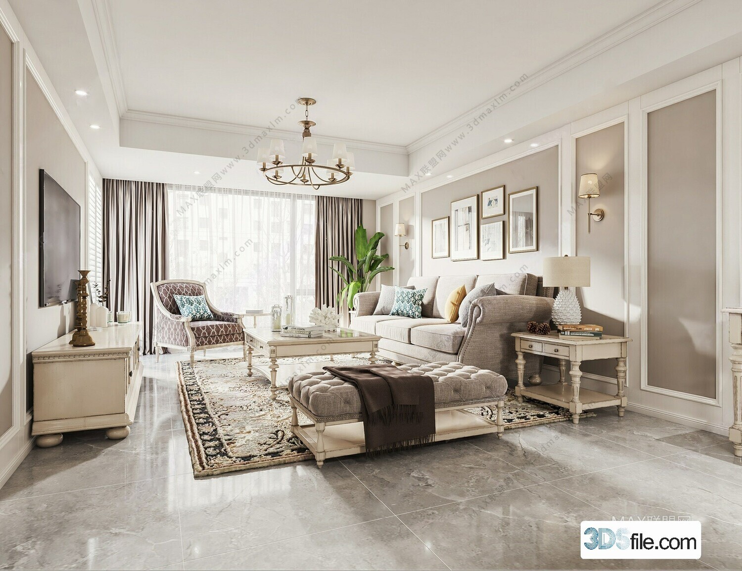 19 LIVING ROOM 3D MODELS VOL.21 - VRAY