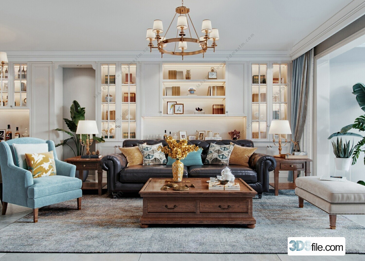 19 LIVING ROOM 3D MODELS VOL.21 - VRAY
