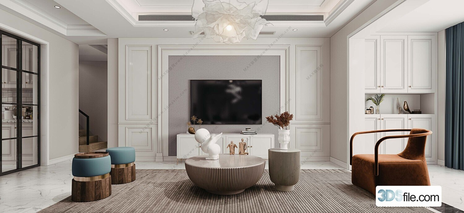 19 LIVING ROOM 3D MODELS VOL.21 - VRAY