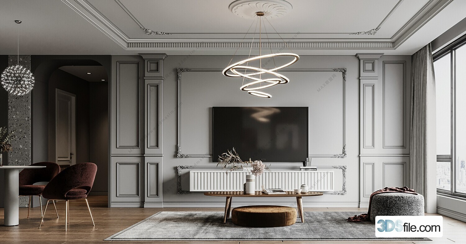 19 LIVING ROOM 3D MODELS VOL.21 - VRAY