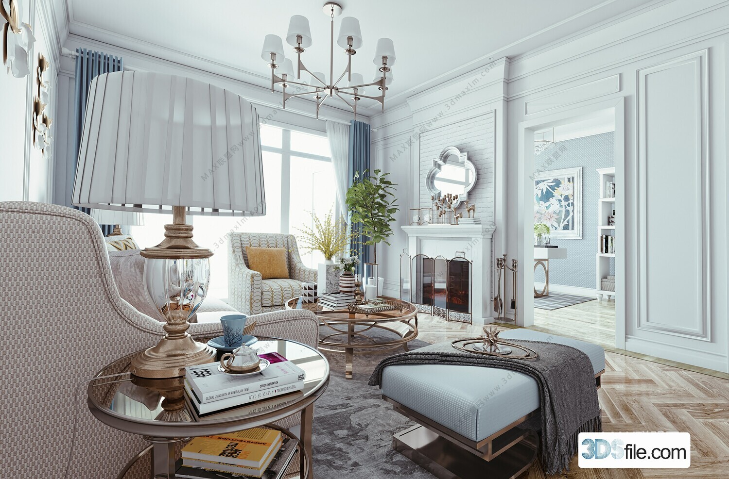19 LIVING ROOM 3D MODELS VOL.21 - VRAY