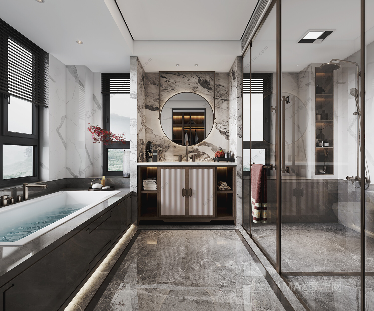 15 Bath Room 3d Models Vol09. Vray - 3ds Max