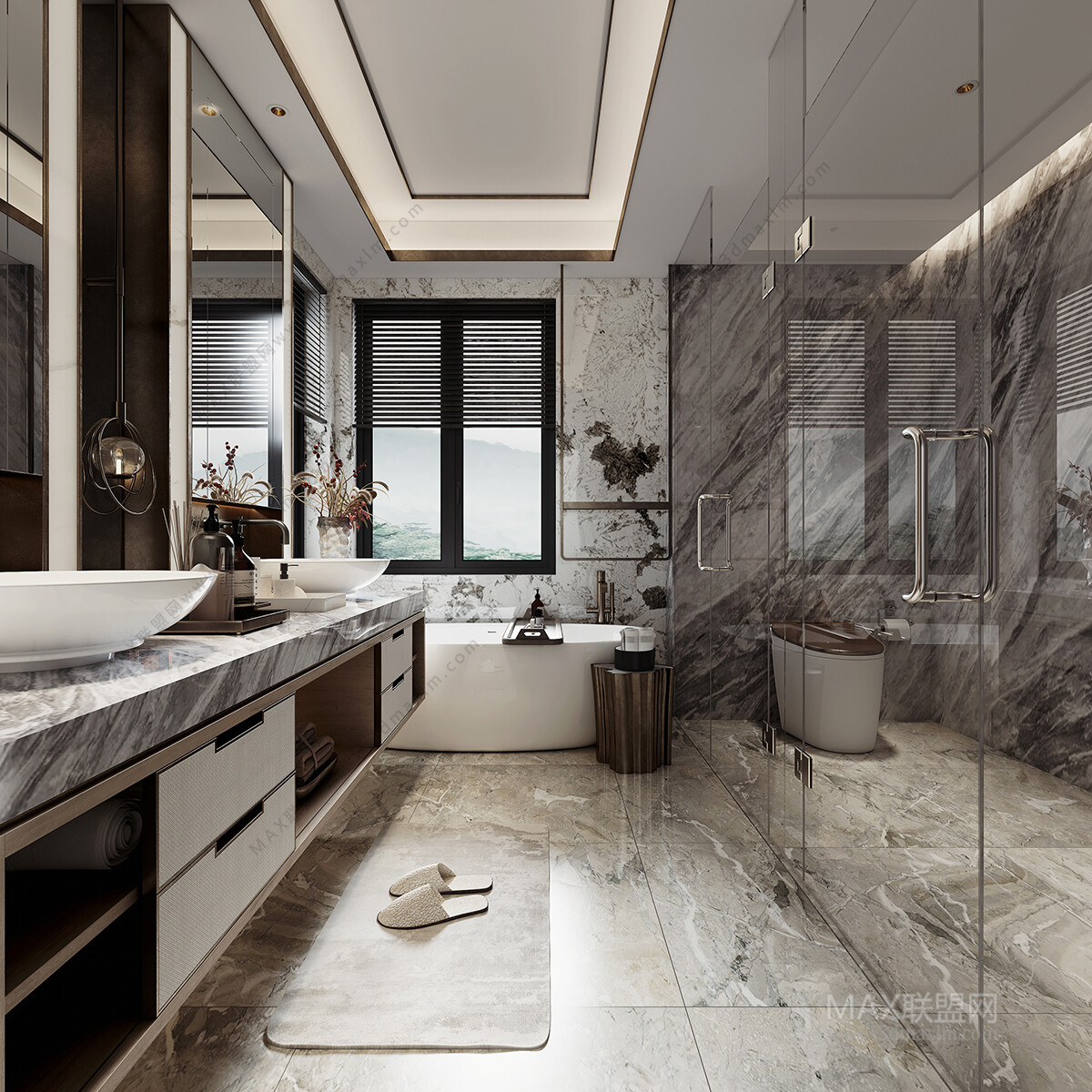 15 Bath Room 3d Models Vol09. Vray - 3ds Max