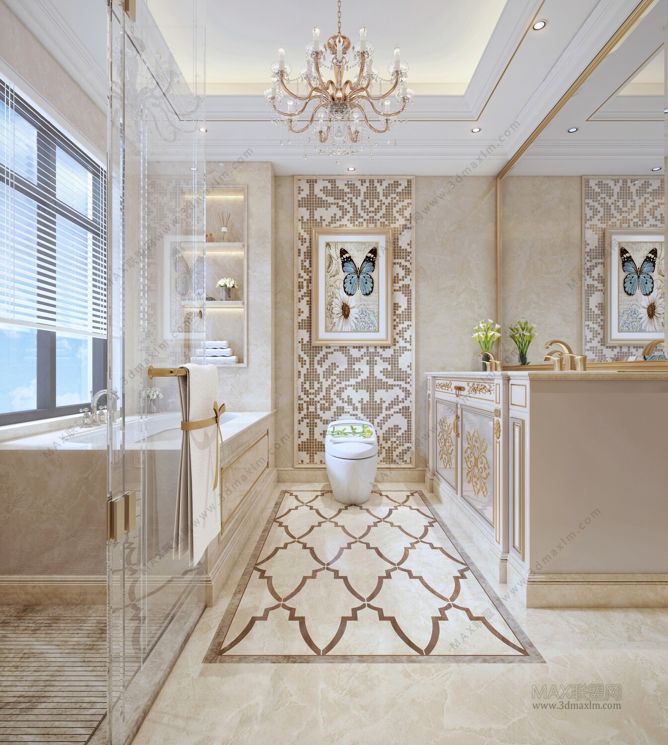 15 Bath Room 3d Models Vol09. Vray - 3ds Max