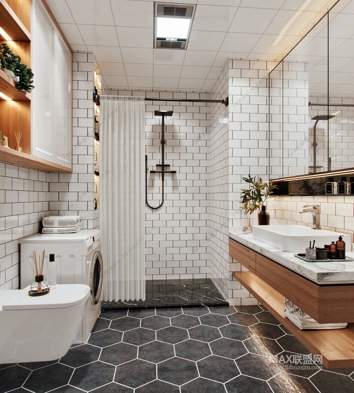 BATH ROOM 3D MODELS - 35. VRAY - 3ds Max