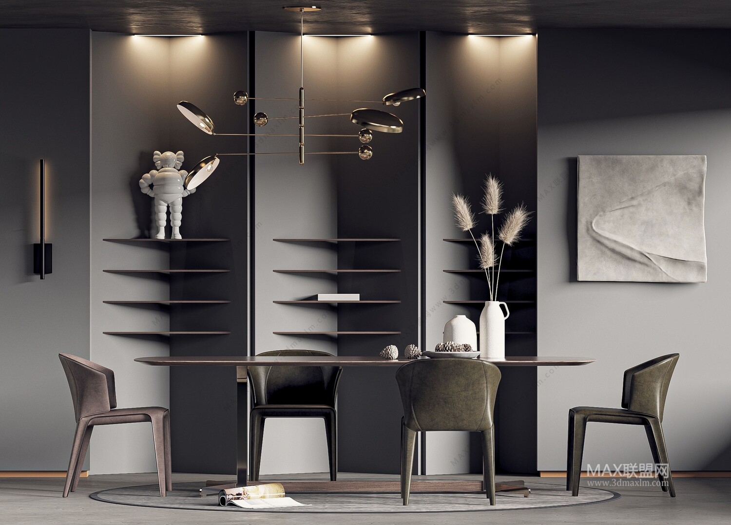30 DINING ROOM 3D MODELS VOL.09 . Vray - 3ds Max