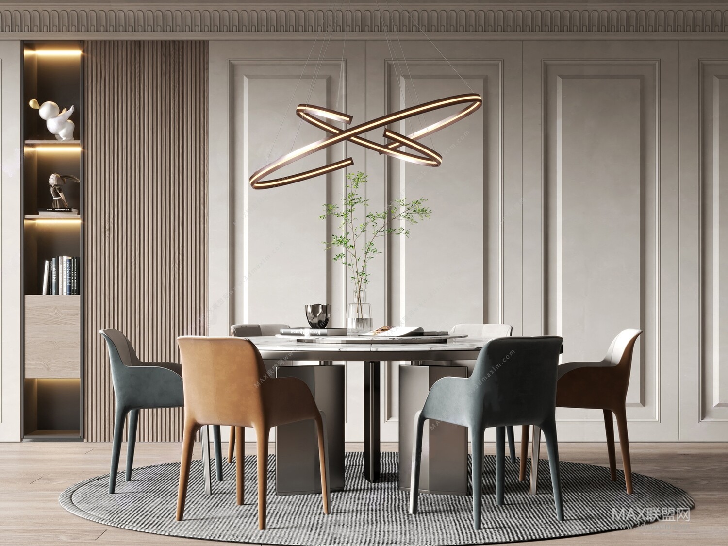 30 DINING ROOM 3D MODELS VOL.09 . Vray - 3ds Max