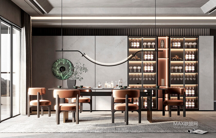 30 DINING ROOM 3D MODELS VOL.09 . Vray - 3ds Max