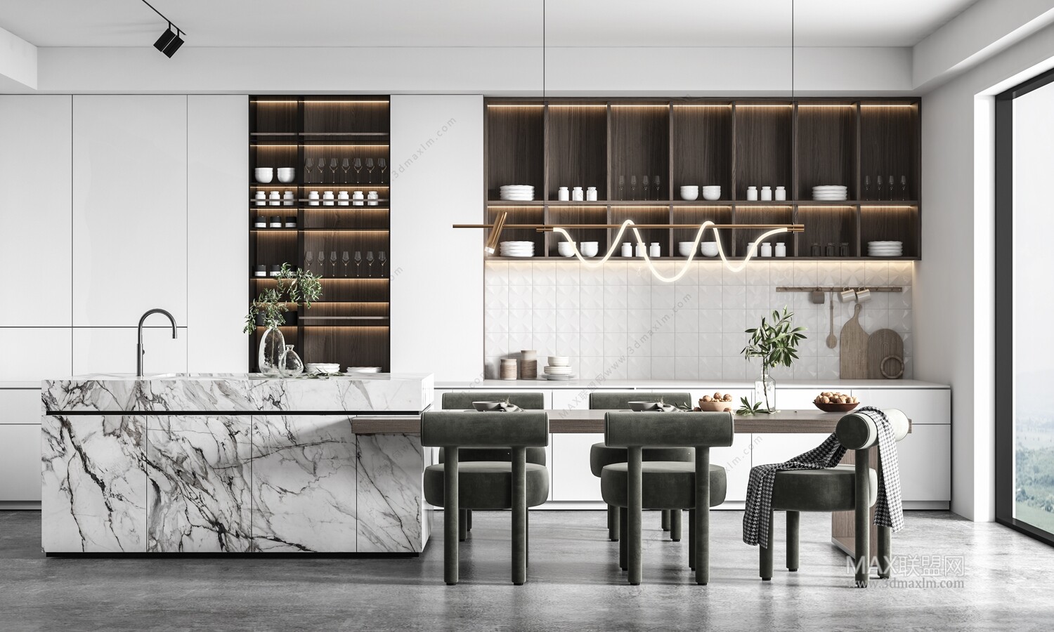 30 DINING ROOM 3D MODELS VOL.09 . Vray - 3ds Max