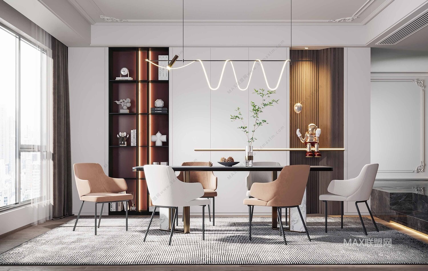 30 DINING ROOM 3D MODELS VOL.09 . Vray - 3ds Max