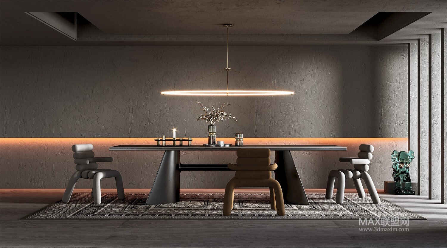 30 DINING ROOM 3D MODELS VOL.09 . Vray - 3ds Max