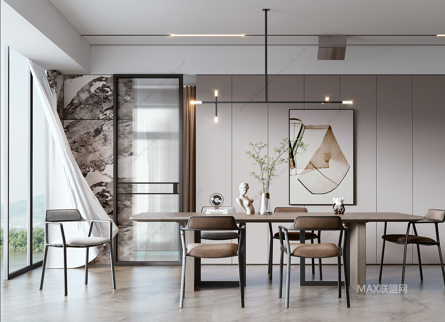 30 DINING ROOM 3D MODELS VOL.09 . Vray - 3ds Max