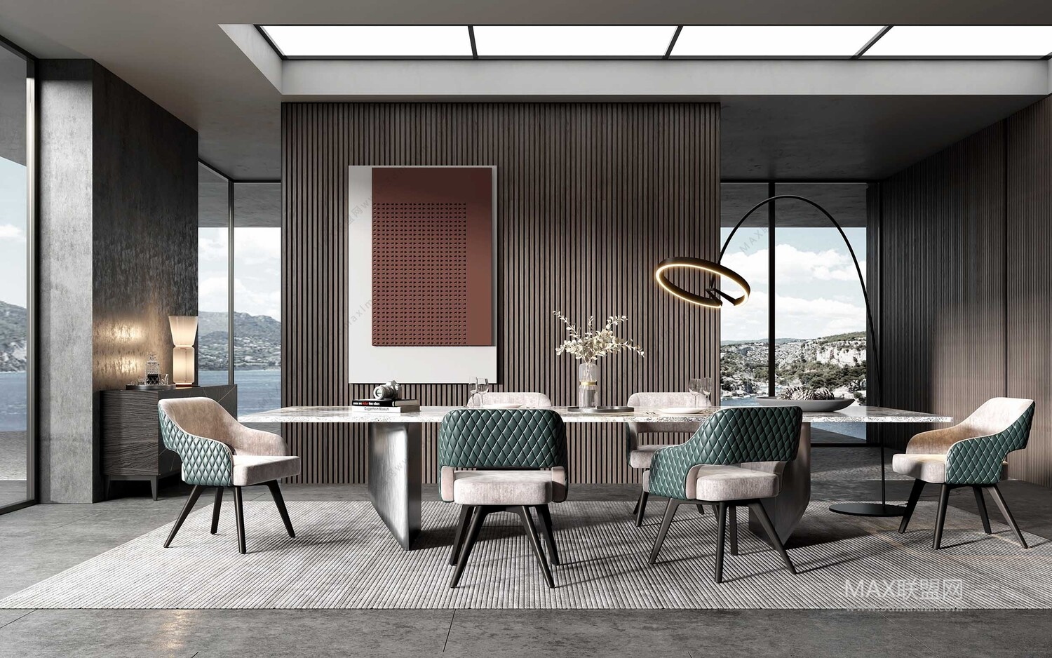 30 DINING ROOM 3D MODELS VOL.09 . Vray - 3ds Max