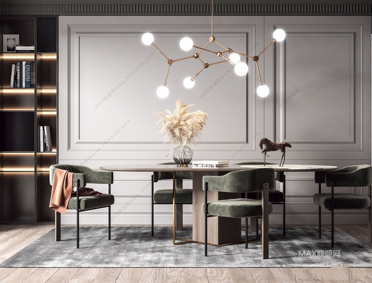 30 DINING ROOM 3D MODELS VOL.09 . Vray - 3ds Max