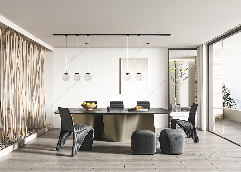 30 DINING ROOM 3D MODELS VOL.09 . Vray - 3ds Max