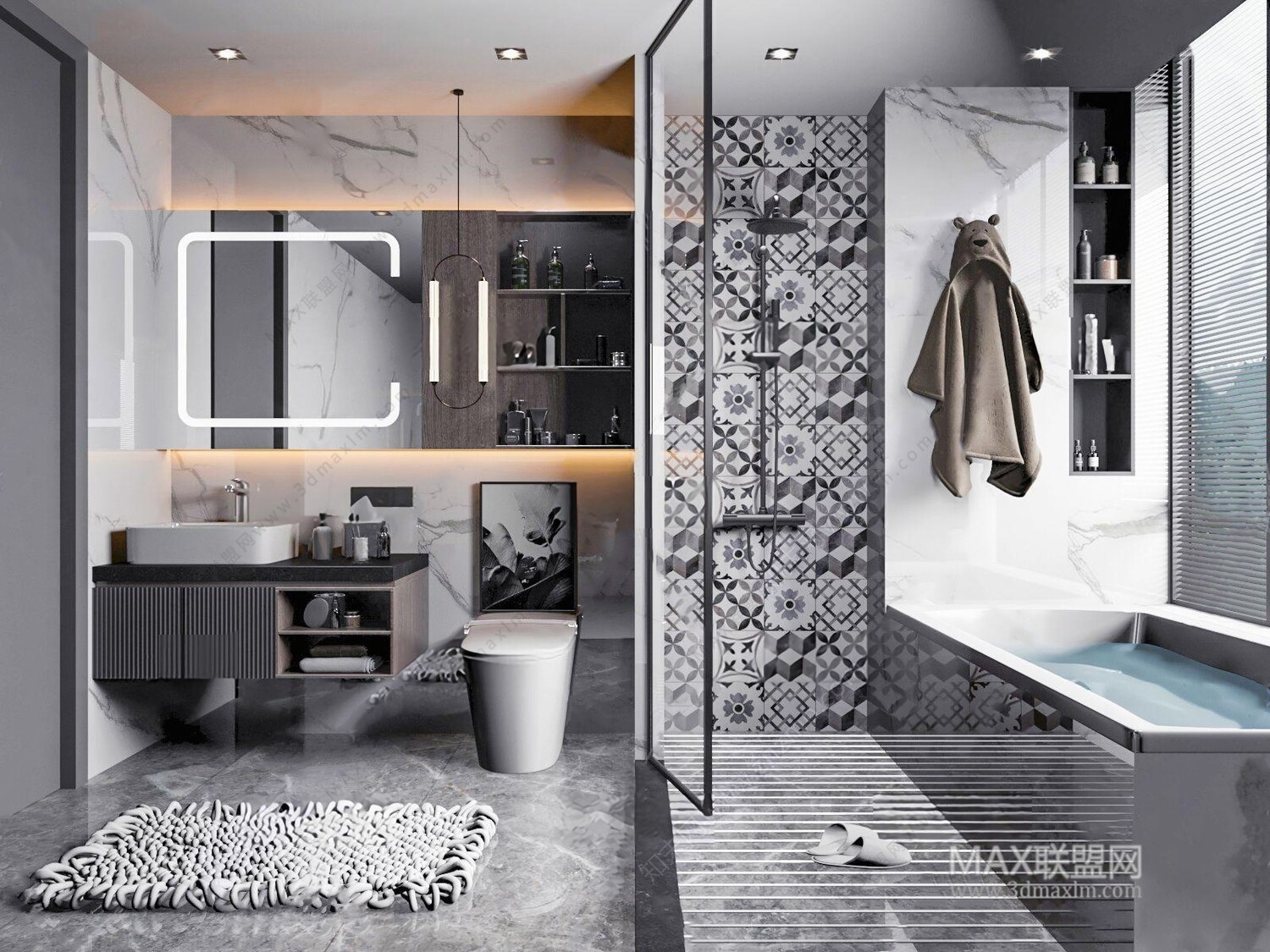 16 BATH ROOM 3D MODELS VOL07 - VRAY