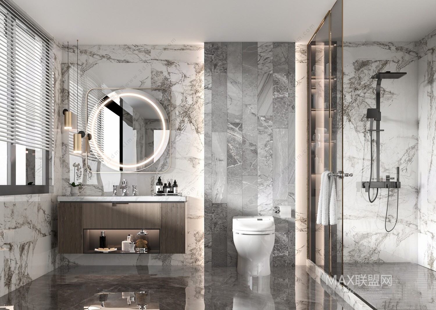 16 BATH ROOM 3D MODELS VOL07 - VRAY