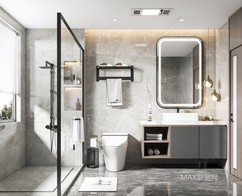 16 BATH ROOM 3D MODELS VOL07 - VRAY