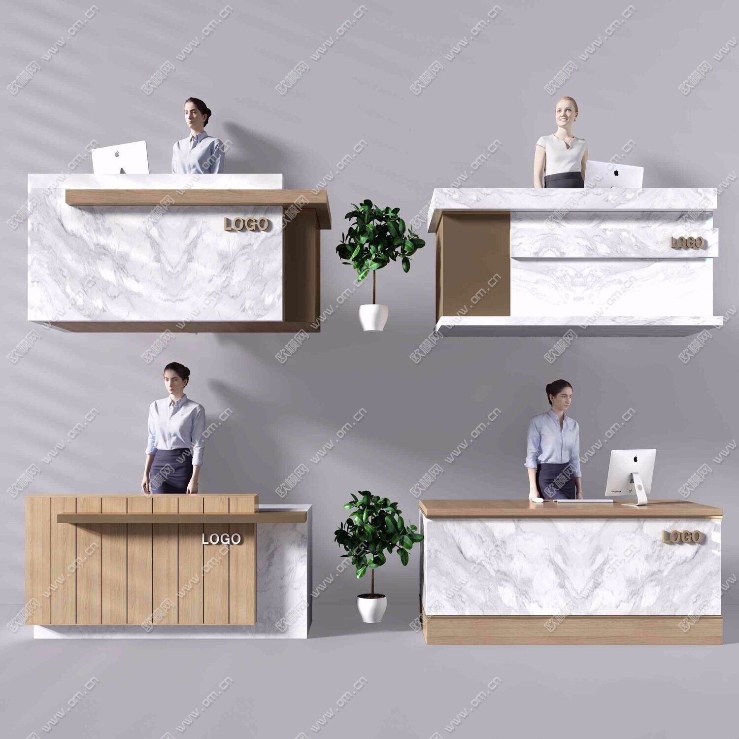 41 RECEPTION 3D MODELS VOL.01 . VRAY - 3DS MAX