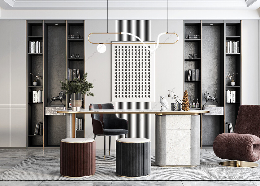 16 HOME OFFICE 3D MODELS VOL06. VRAY - 3ds Max
