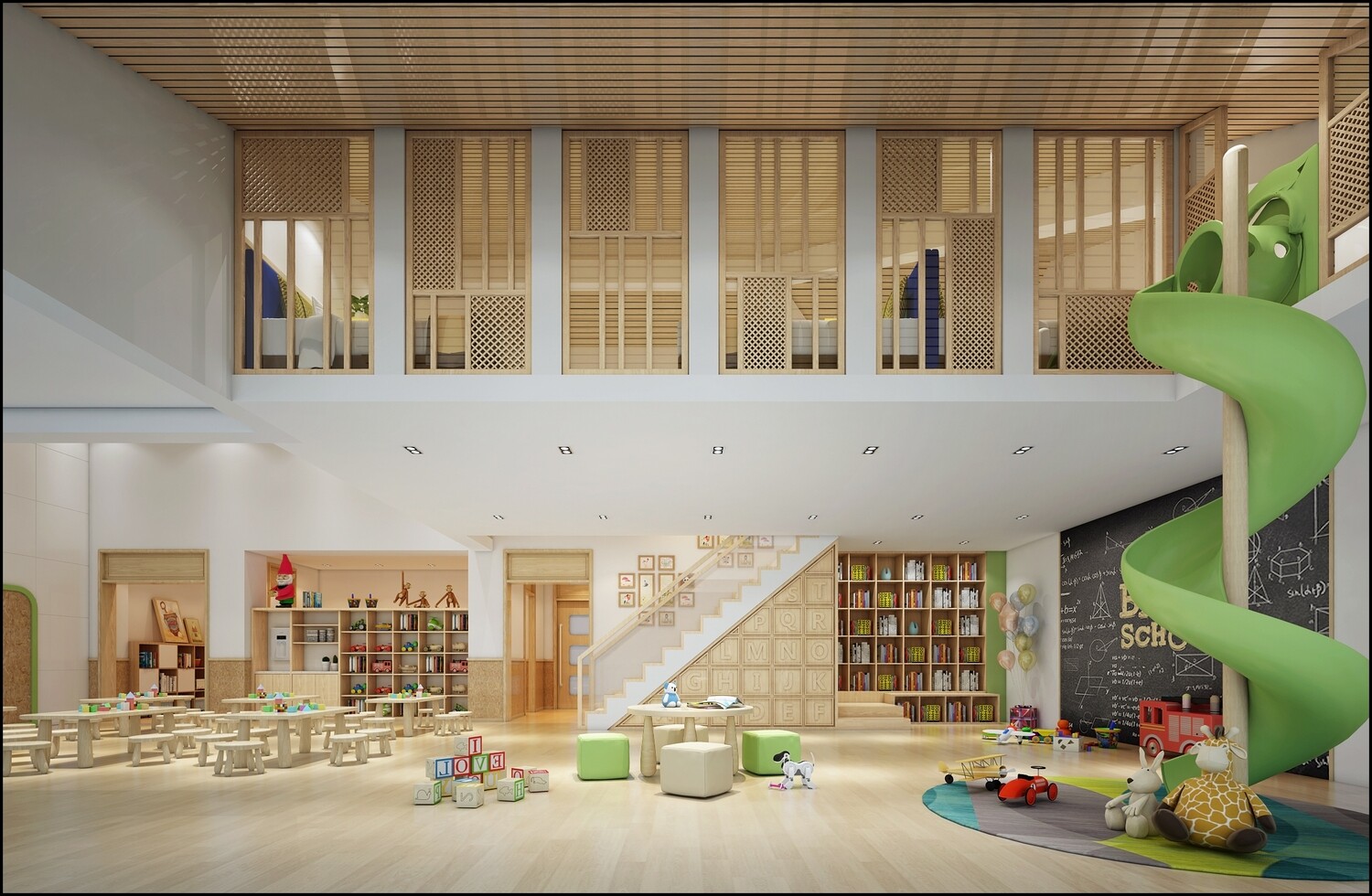 32 KID SCHOOLS 3D MODELS VOL.01. VRAY