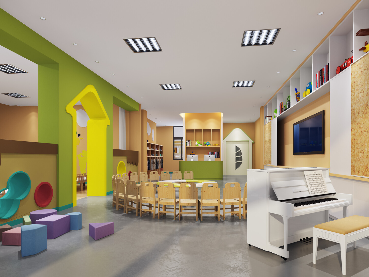 32 KID SCHOOLS 3D MODELS VOL.01. VRAY