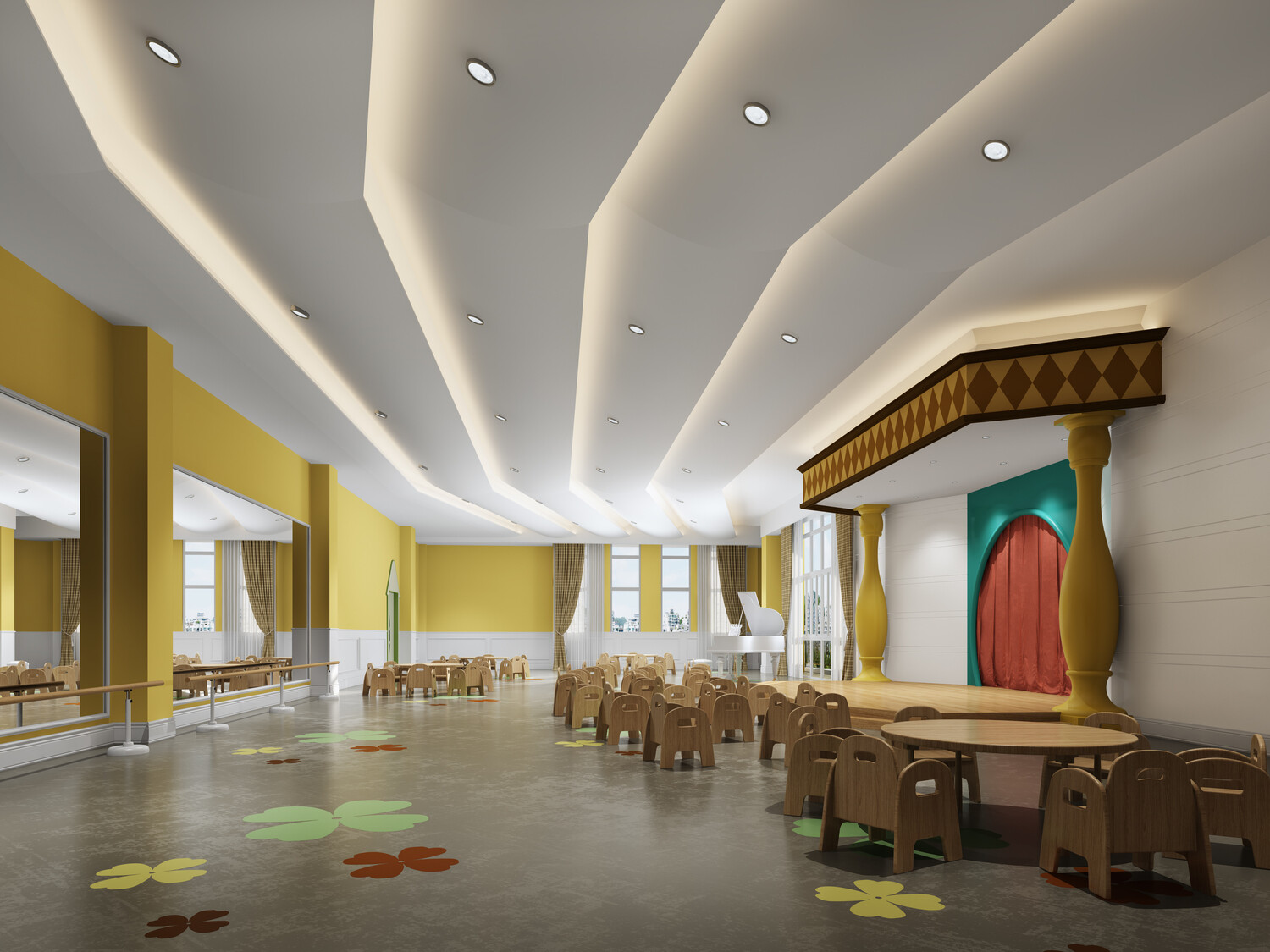 32 KID SCHOOLS 3D MODELS VOL.01. VRAY