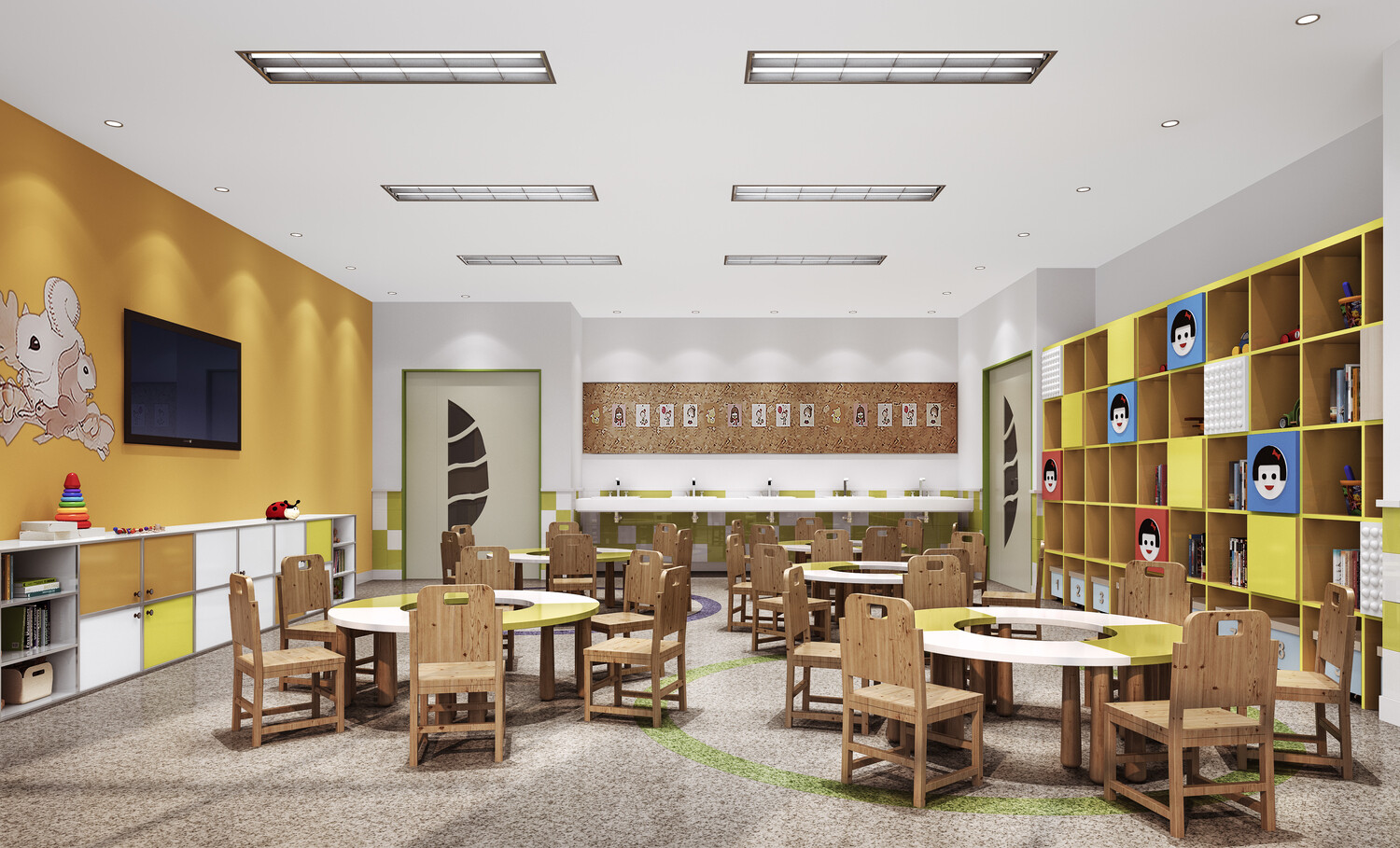 32 KID SCHOOLS 3D MODELS VOL.01. VRAY