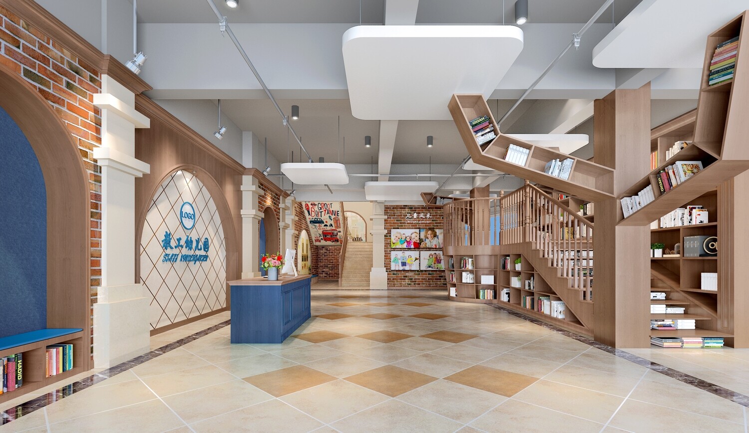 32 KID SCHOOLS 3D MODELS VOL.01. VRAY